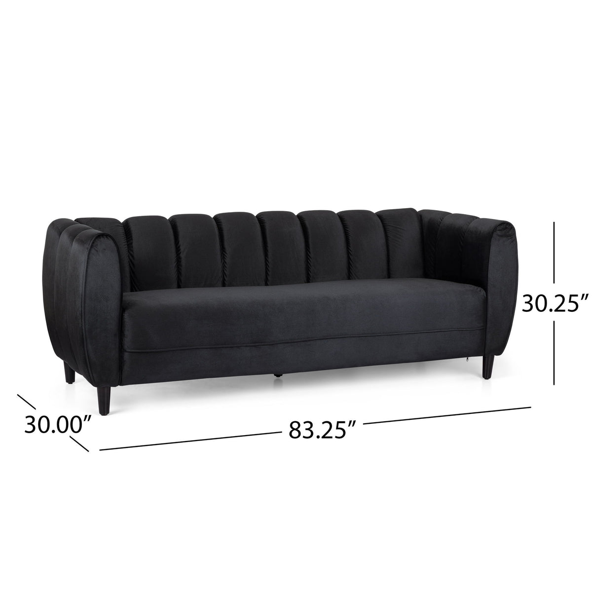 Miranda - Modern Glam 3 Seater Sofa