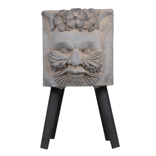 Maceta con patas de dios griego - Gris