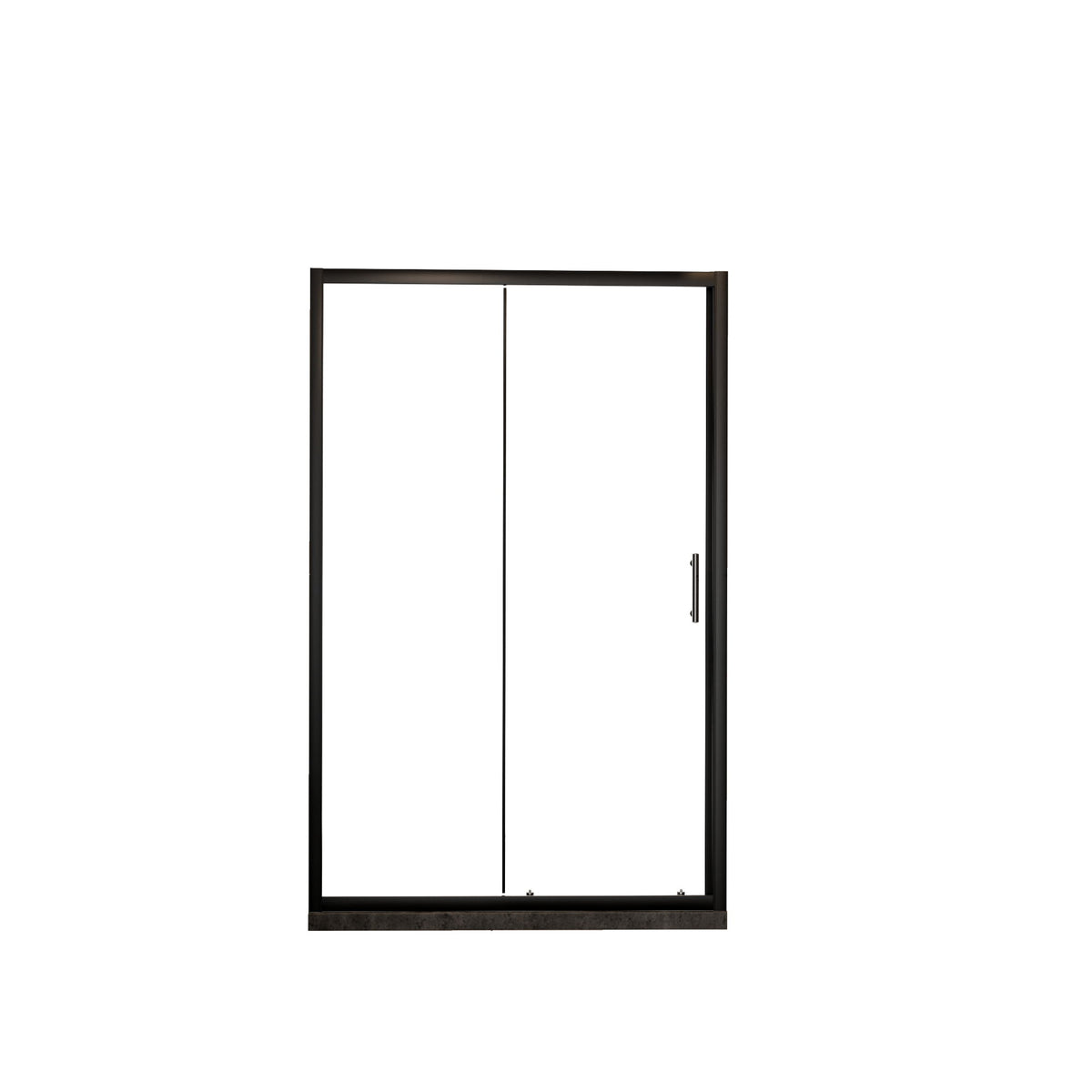 Single Sliding Shower Door, Thick Clear Tempered Glass Shower Door With Stainless Steel Handle