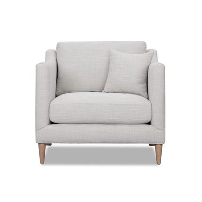 Chair With High Track Arms - Beige