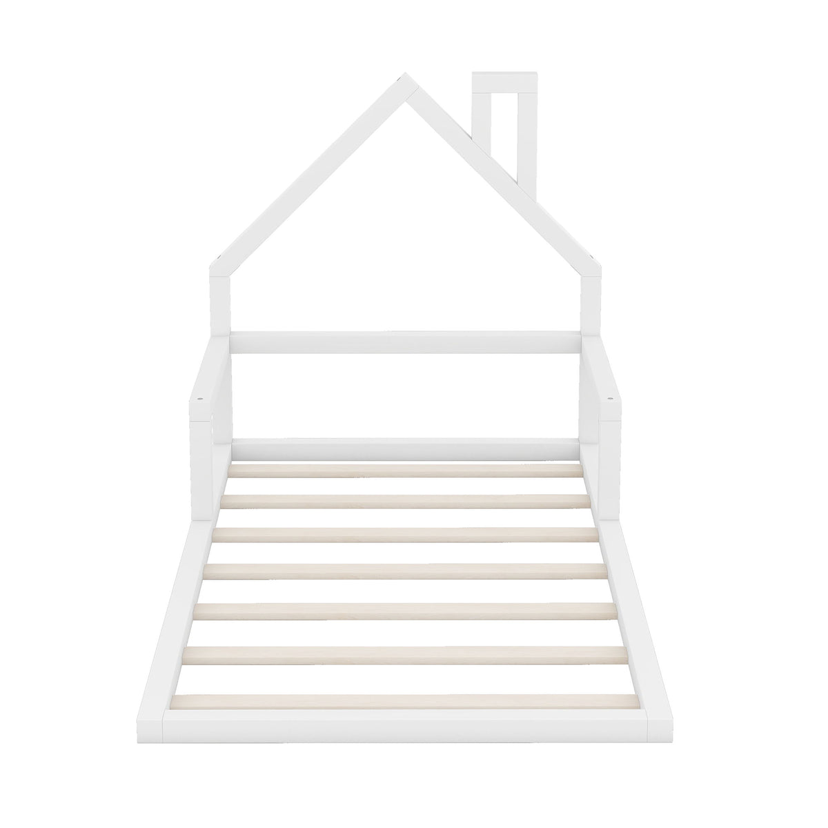 Floor Bed With House Shaped Headboard