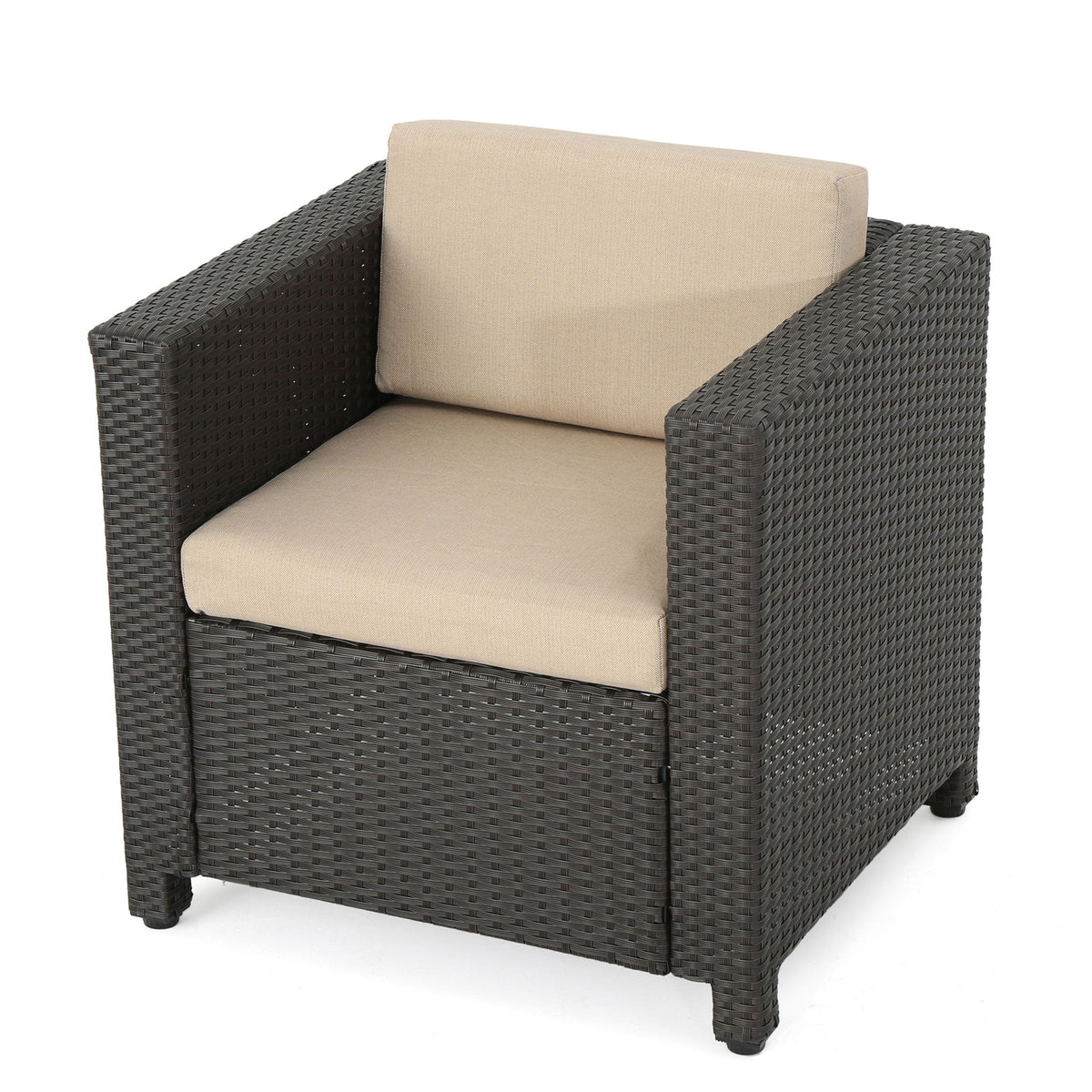 Stylish Outdoor Club Chair With Weather Resistant Cushions