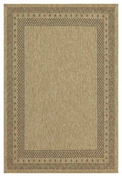 Alfombra Earth de polipropileno, 2,28 m x 3,18 m, para interior y exterior, color yute, color moca
