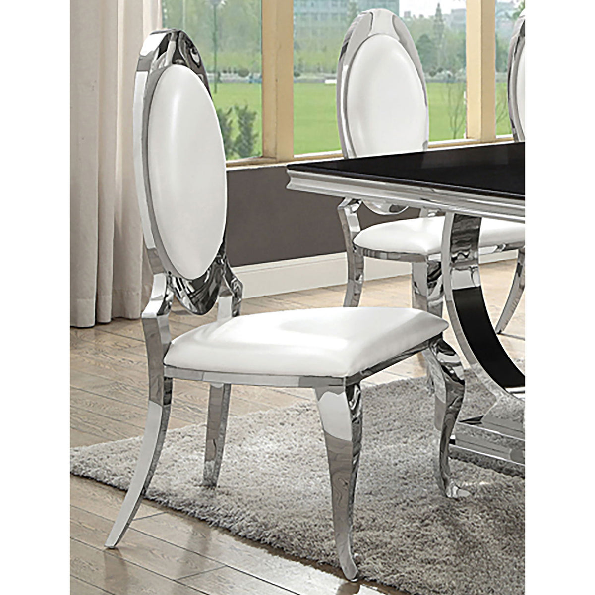 Chester - Upholstered Dining Side Chair (Set of 2) - Creamy White