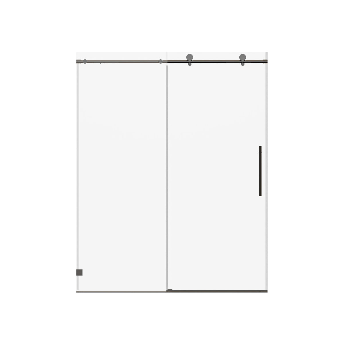 Frameless Single Sliding Soft Close Shower Doors, 5/16" Sgcc Tempered Glass