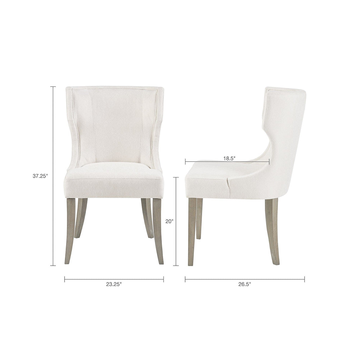 Elegant Design Dining Chair - Cream