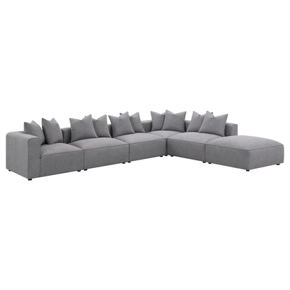 Amherst - Modular Sectional With Cushions - Gray