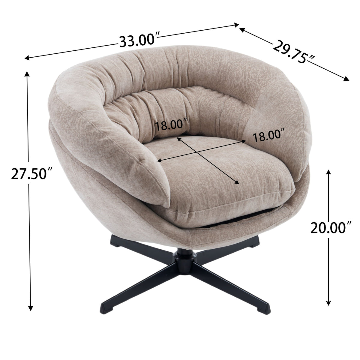 Modern Office Chair With 360 Degree Swivel