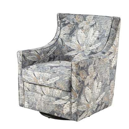 Swivel Glider Chair With Upholstery - Multicolor