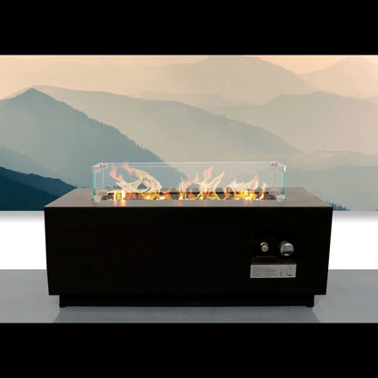 Modern Design Outdoor Fire Pit Table With Cover