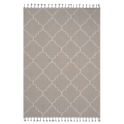 Guros - 8' X 10' Trellis Indoor / Outdoor Area Rug - Ivory