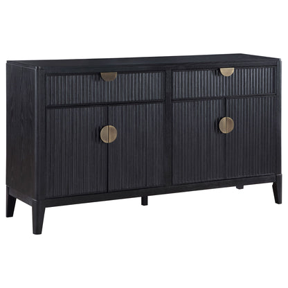 Mason - 2 Drawer Sideboard Storage Furniture - Black