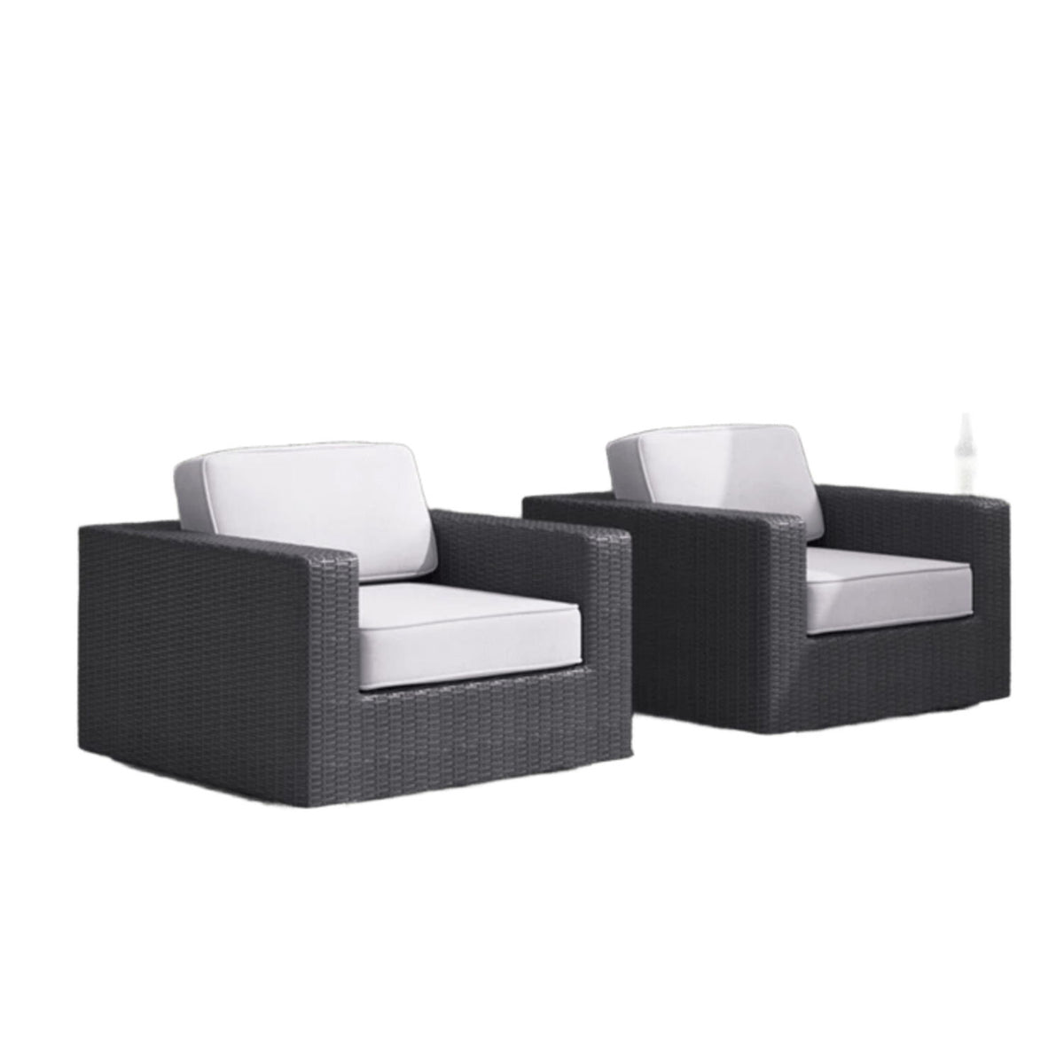 Silla de patio con cojines de diseño elegante