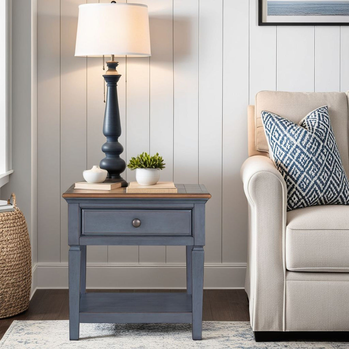 End Table - Blue