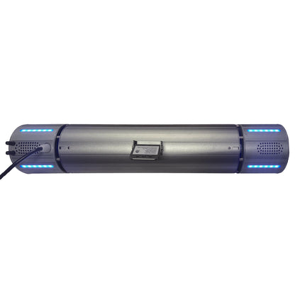 Smart Electric Heater With Bluetooth Speakers, Gunmetal Gray