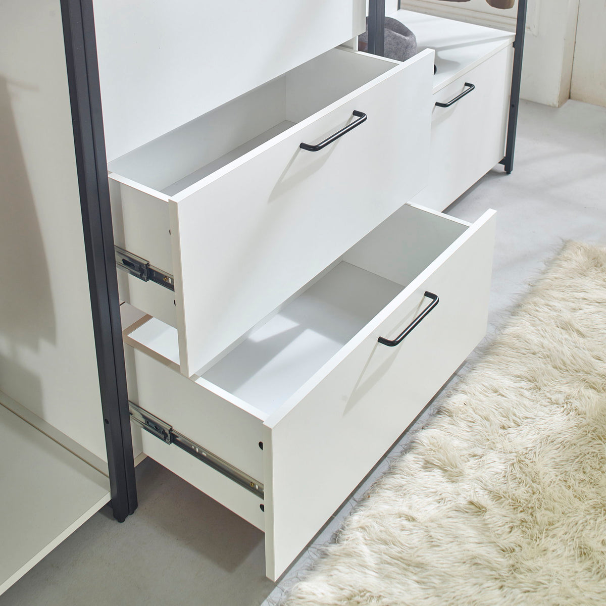 Fiona - Freestanding, Walk-In Closet System - White - Wood