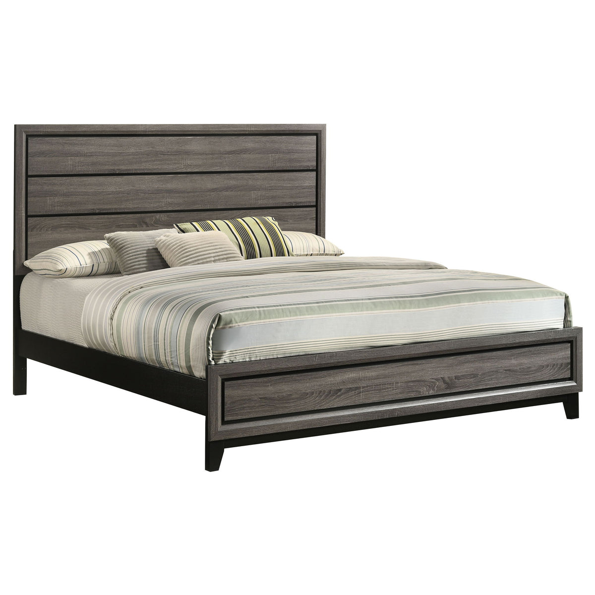 Carina - Eastern King Bed - Oak
