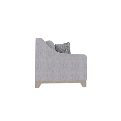 Loveseat With Casual Accent - Gray