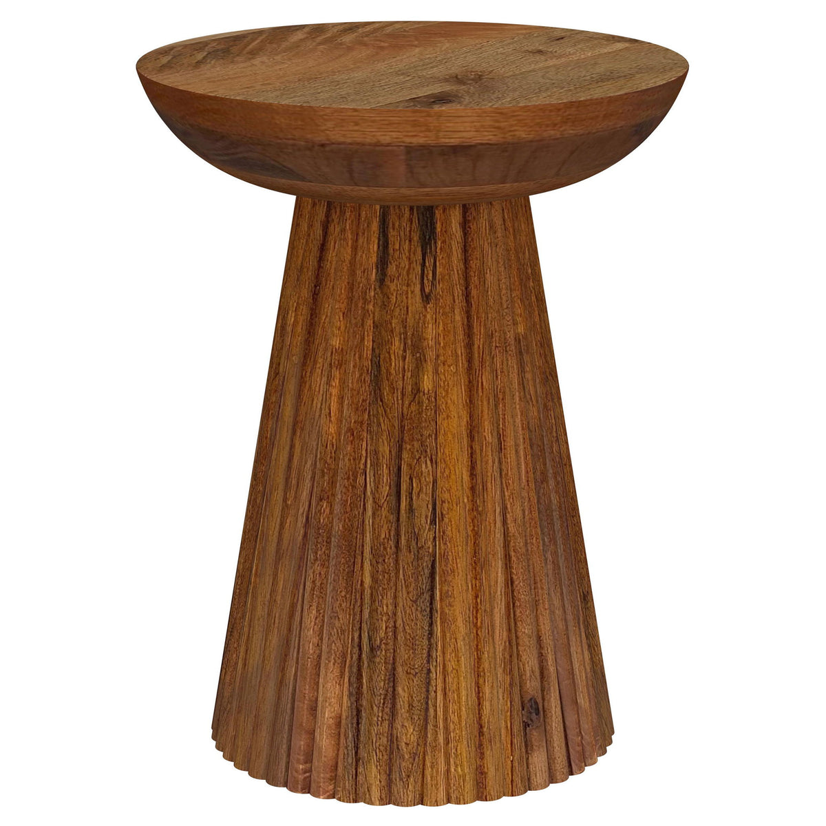 Waters - Round Accent Side Table - Honey
