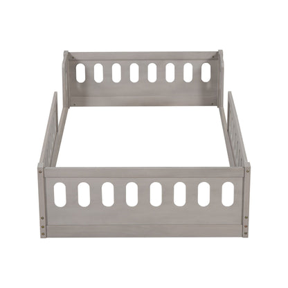 Platform Bed With Guardrail