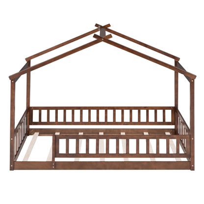 Bed House Bed Frame With Fence