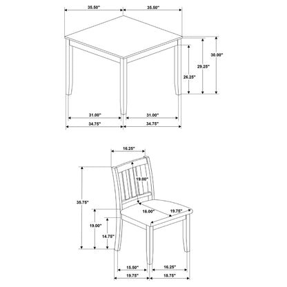 Rowland - 5 Piece Dining Set