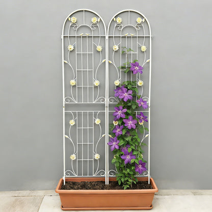Metal Garden Trellis Rustproof Trellis For Climbing Plant Outdoor Flower Support