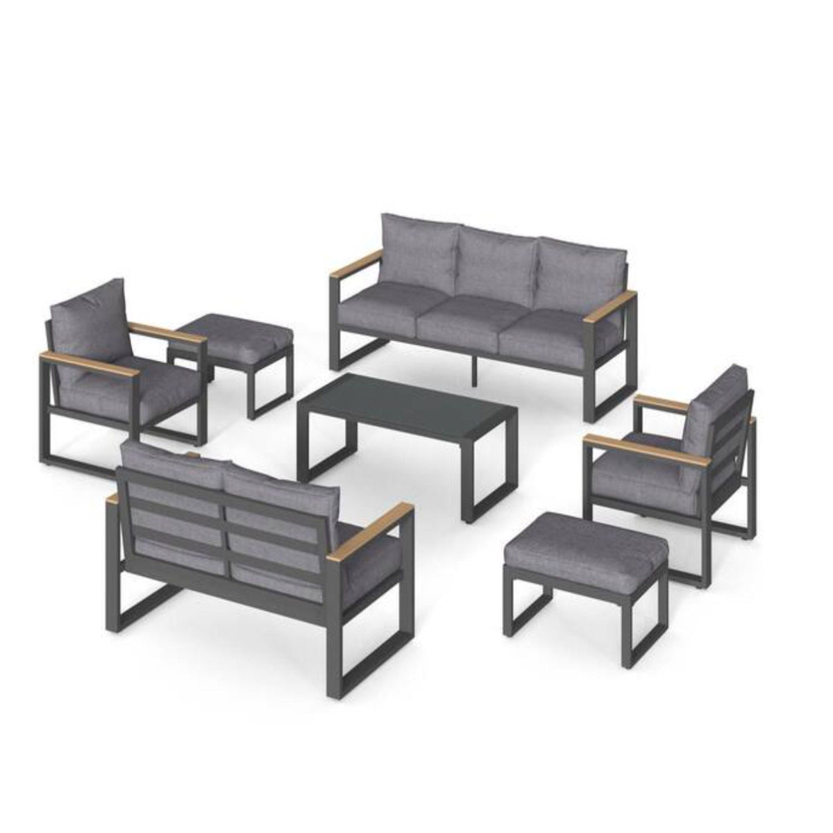 Modern Outdoor Sofa Set With Coffee Table