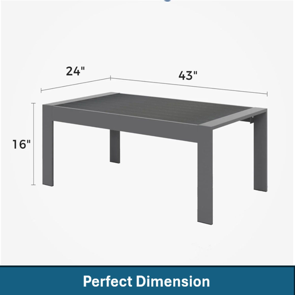 Modern Rectangle Outdoor Coffee Table
