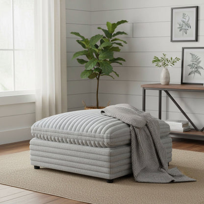 Jenny - Square Ottoman - Gray
