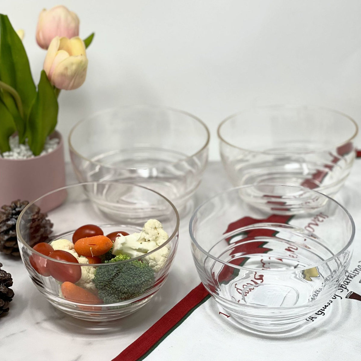 Swirl Acrylic Serving Bowls, Unbreakable