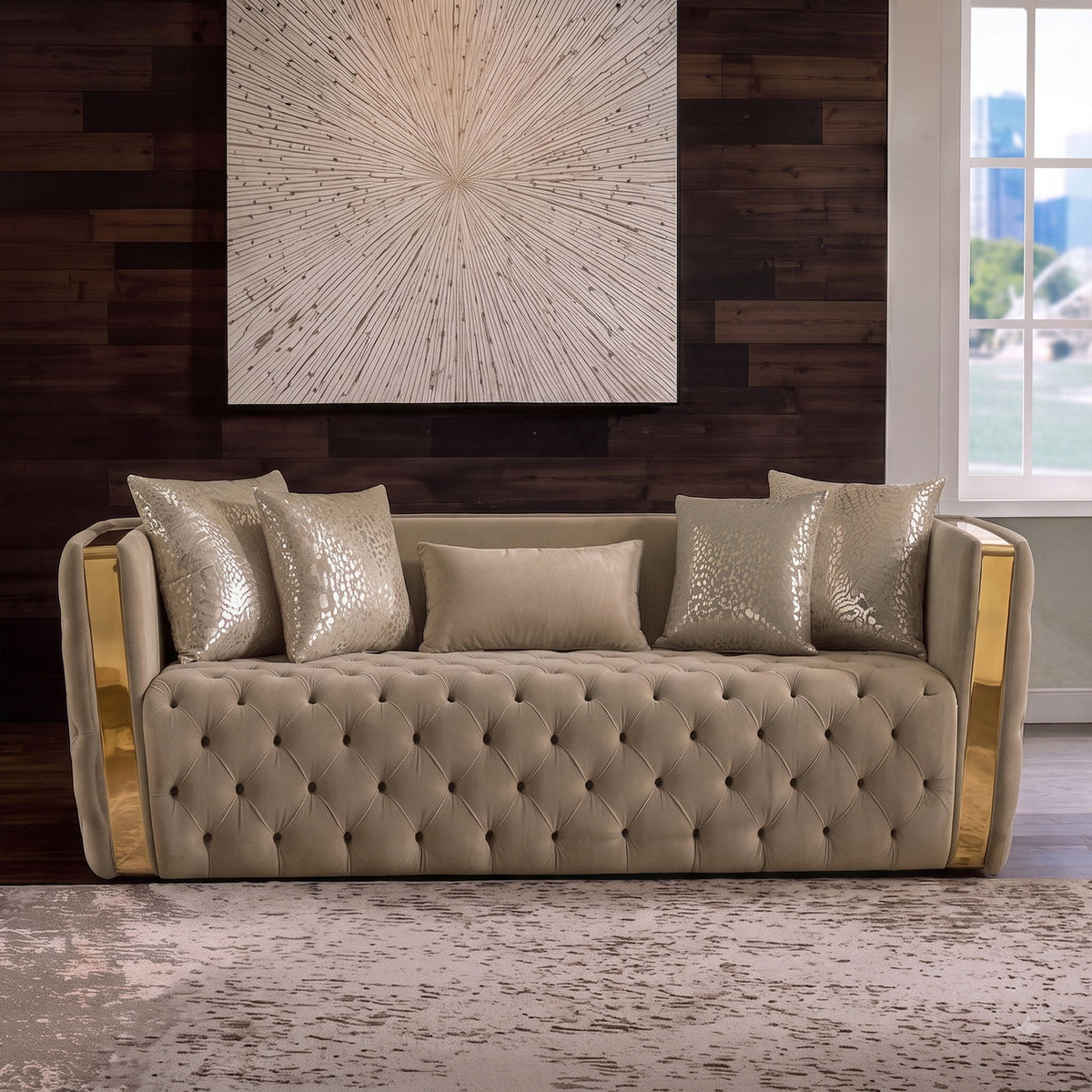 Naomi - Button Tufted Sofa