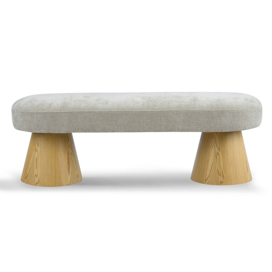Upholstered Dining Bench - Oatmeal