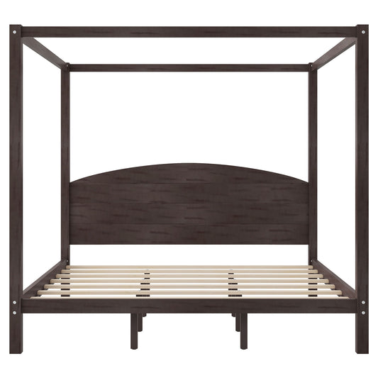 anopy Platform Bed With Headboard And Support Legs