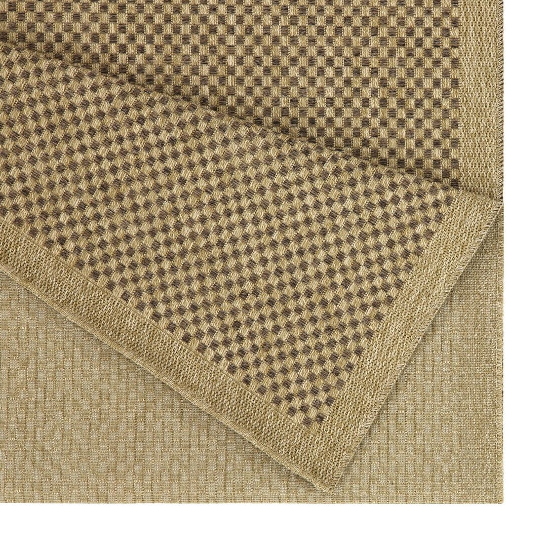 Alfombra de polipropileno Earth (2,28 m x 3,18 m), para interior y exterior, color yute, color moca.