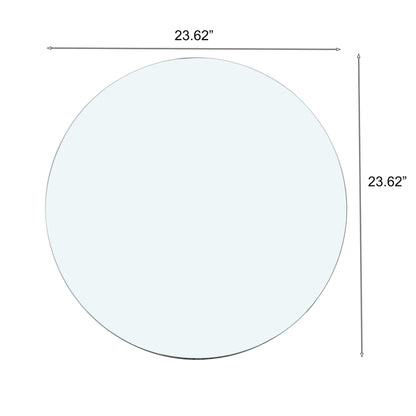 Round Tempered Glass Table Top
