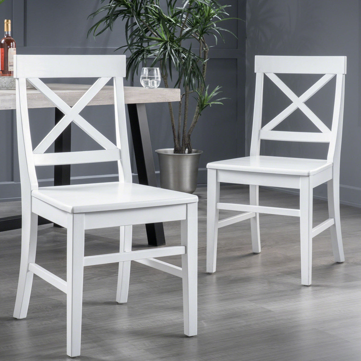 Plethora - Dining Chair With X Shaped Back (Set of 2)