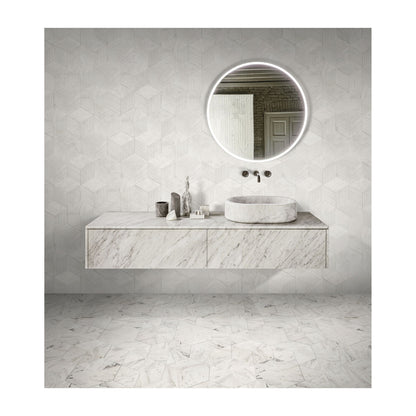 Hexagon Natural Marble Polished Tile For Wall And Floor (Set of 12)