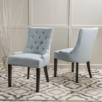 Contemporary Cheney Dining Chair Set With Tufted Design