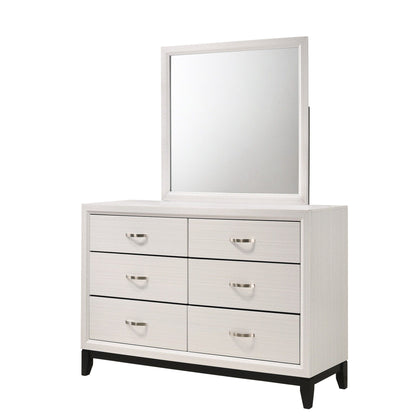 Contemporary 6 Drawer Dresser With Handles