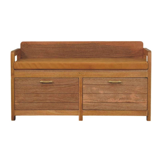 Oxford - 2 Drawer Storage Bench - Beige