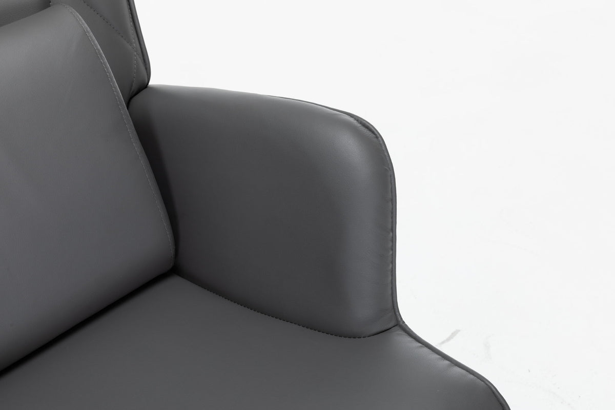 Rocking Accent Chair With Lumbar Pillow And Ottoman