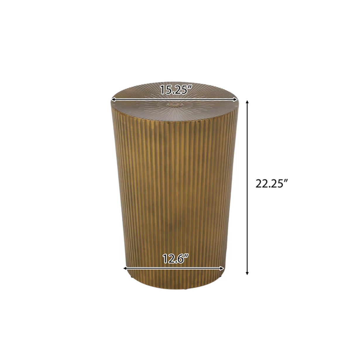 Langseth - Iron Sunburst Side Table Modern Design