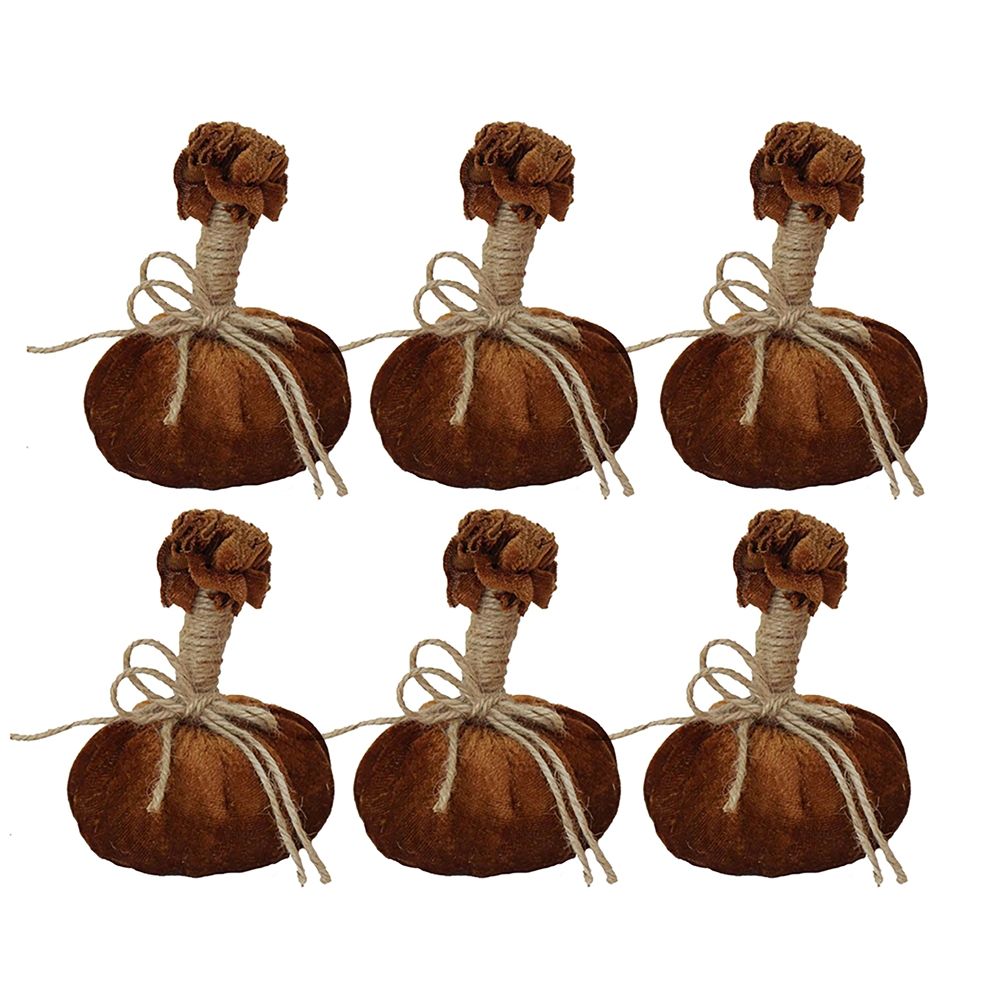 Pumpkin Ornament For Holiday Harvest Festival Fall Festival & Thanksgiving (Set of 6)