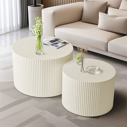 Wave Stripe Nesting Coffee Table (Set of 2)