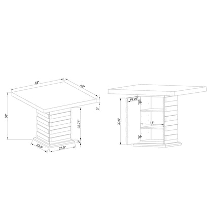 Donna - Bar Table - White