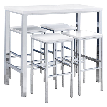 Nimitz - 5 Piece Bar Set - Gloss White
