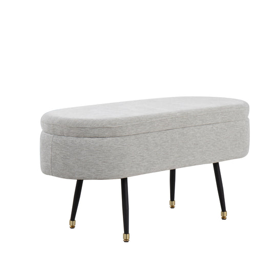 Harvey - Contemporary Storage Bench - Gray