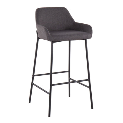 Daniella - Industrial Fixed Height Bar Stool (Set of 2)