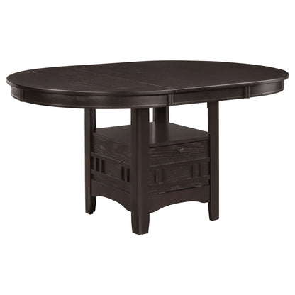 Illkirch - Oval Extension Leaf Dining Table With Expandable Surface - Espresso